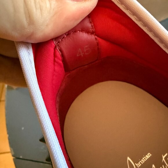 Christian Louboutin 1240429 Men's Sharkyloub SP Spikes Leather Sneakers, 43 45 - Picture 16 of 16